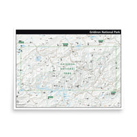 Gridiron National Park Map 18x24"