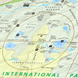 Naismith International Park Map 24x36" Framed