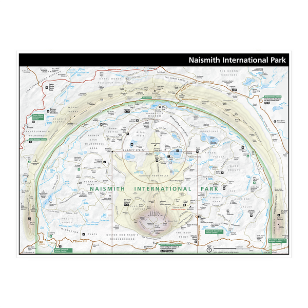 Naismith International Park Map 18 24" thegoldenhexagon.com